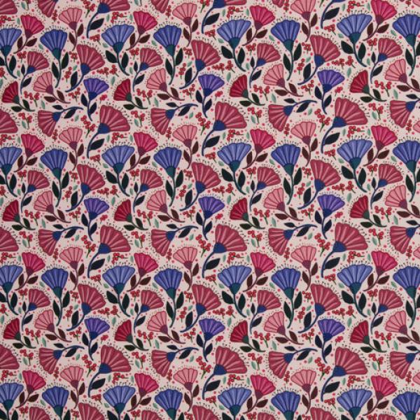 Canvas Garden Stories by Emjo Design Blumen auf Rosa von Swafing